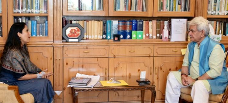 Conservation Architect Ms. Abha Narain Lambah calls on Lt Governor Manoj Sinha