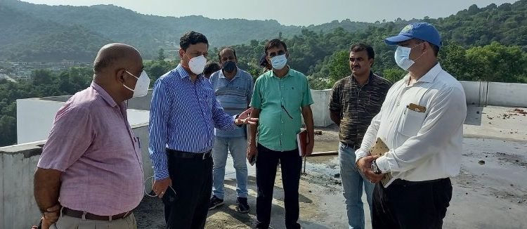 Sanjeev Verma inspects ongoing work of Jambu Zoo Project