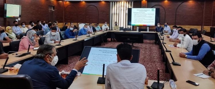 Advisor Baseer Khan reviews progress and functioning of JKEDI