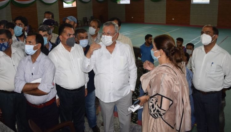 Advisor Farooq Khan visits Budgam; takes stock of sports infrastructure development