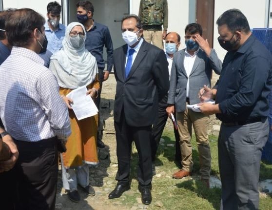 Advisor Baseer Khan visits various industrial estates in district Anantnag and takes stock of facilities available