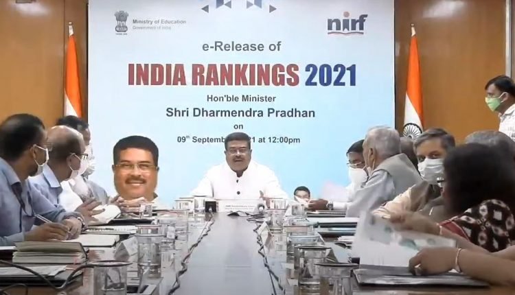 Union Education Minister releases India Rankings 2021;IIT Madras retains 1st Position in Overall Category