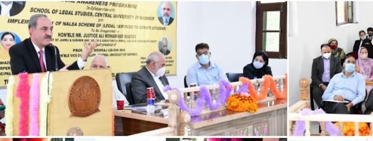 Justice Magrey inaugurates Legal Aid Clinic in CUK Ganderbal