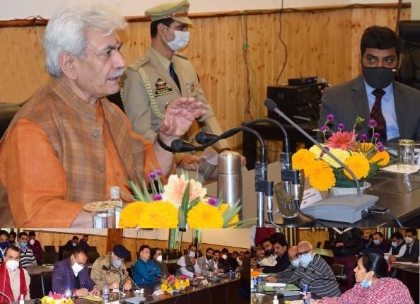 Lt Governor visits Ganderbal, reviews developmental scenario