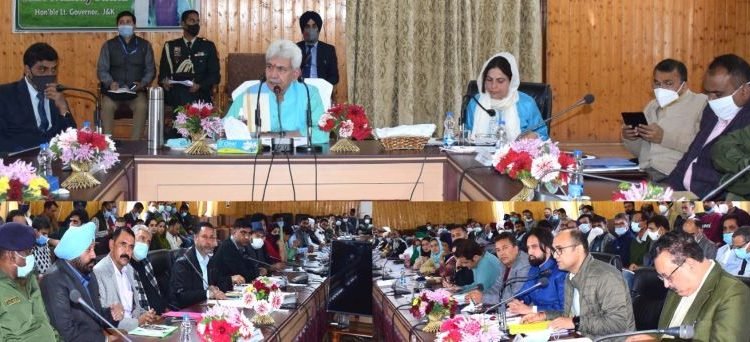 Lt Governor visits Baramulla; reviews Developmental Scenario