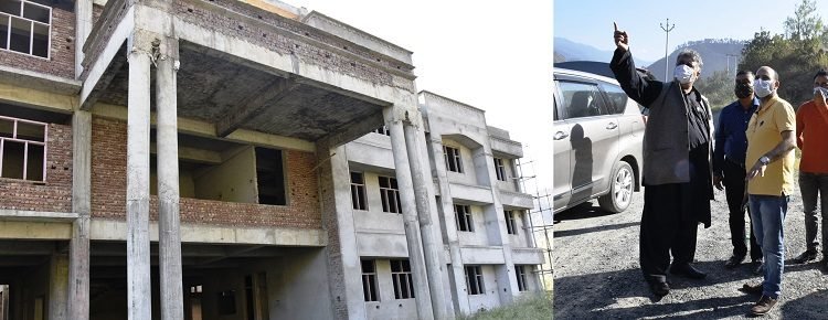 Samoon visits Ramban, inspects construction work of Government Polytechnic College