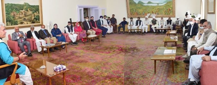 Delegation of Gurjar Desh Charitable Trust calls on Lt Governor