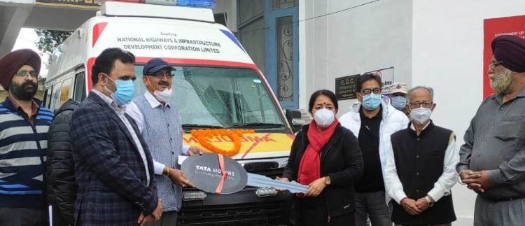 NHAI donates Ambulance to Udhampur Administration