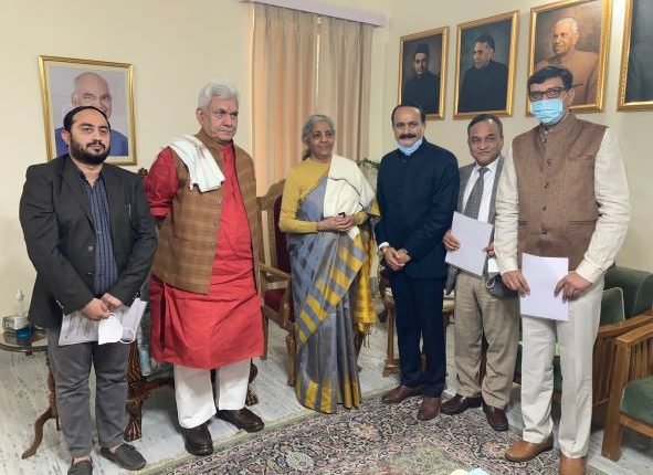 FOIJ submitted memorandum to Nirmala Sitharaman Union Finance Minister at Jammu