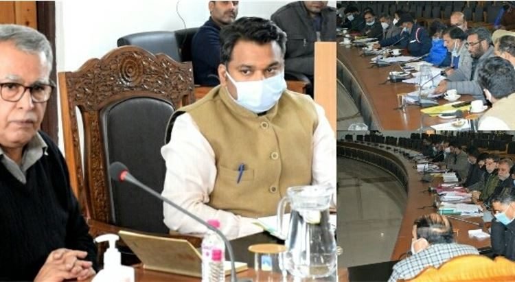 Advisor Farooq Khan reviews development projects in Anantnag; emphasizes timely completion