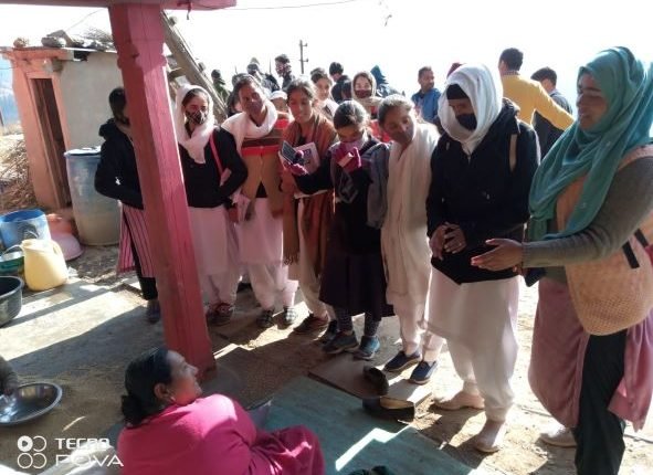 Red Ribbon Club GDC Dudu Basantgarh lead a campaign on women's health under Clean India Programme