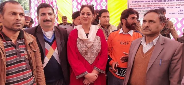 VC KVIB visits Kailash Kund Sudhmahadev Beekeeping Cluster Doda; Reviews ongoing works