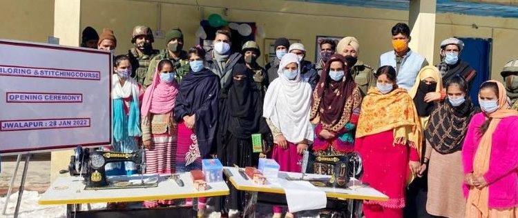 Kishtwar: Tailoring, Stitching course project begins at Jawalapur under Operation Sadbhavana