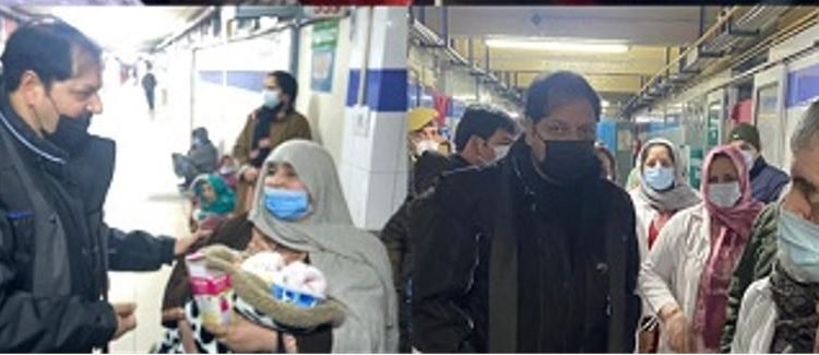 ADC Srinagar visits Lal Ded Hospital ; Takes first hand appraisal of the new born death incident