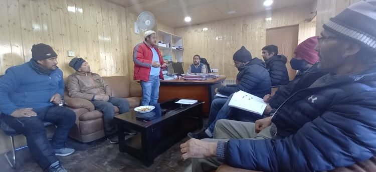 Meeting on draft drawing of Indoor Sports Complex Kargil held