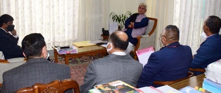 MD NHIDCL Chanchal Kumar calls on Lt Governor Manoj Sinha