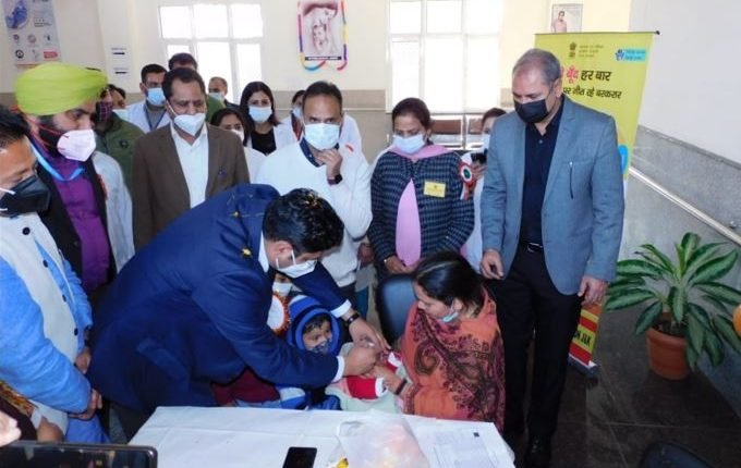 Dr Raghav Langer launches National Polio Immunization drive 2022