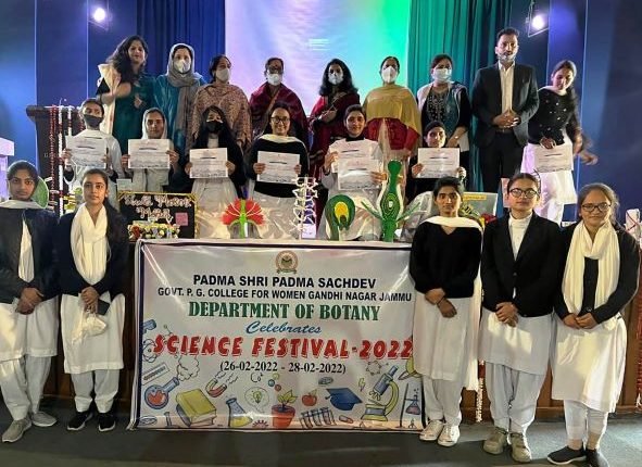 Science Festival-2022 concludes at Padma Shri Padma Sachdev Govt P.G College for Women