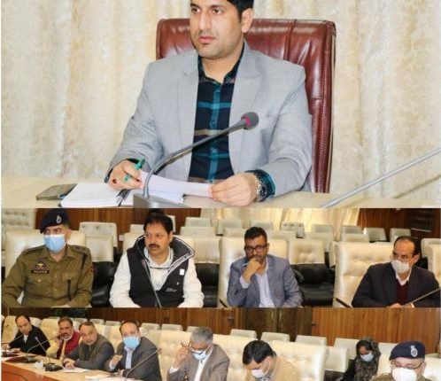 DC Srinagar reviews works in progress for Shri Amarnath Ji Yatra-2022