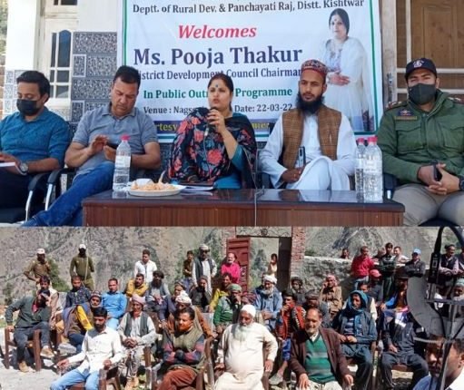 DDC Chairperson Kishtwar chairs public outreach programme at Nagseni
