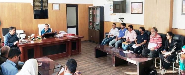 DDC Kishtwar Ashok Sharma reviews progress of works under RDD sector