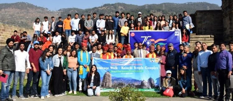 SMVDU organises Heritage Walk at Krimchi Temple Complex