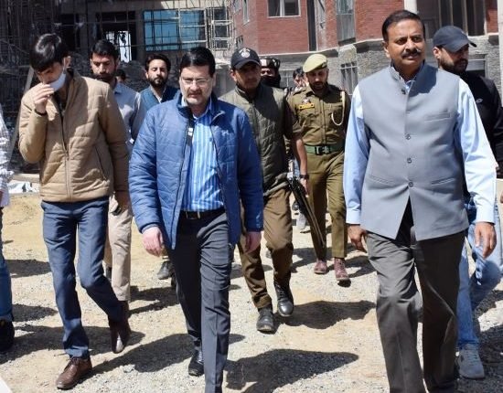 Principal Secretary I&C inspects ongoing works at NIFT Campus Budgam