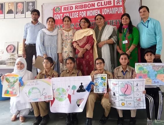 GCW Udhampur hosts poster making competition to mark World Health Day