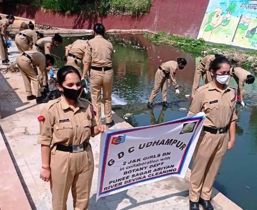 GDC Udhampur NCC cadets conduct Devika cleanliness drive