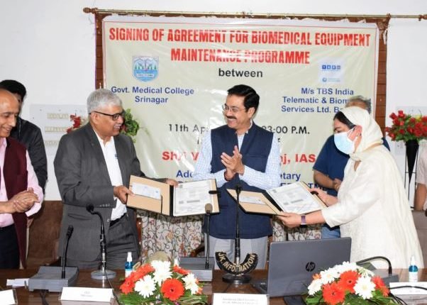 GMCs Jammu, Srinagar sign agreement for Bio-medical Equipment Maintenance