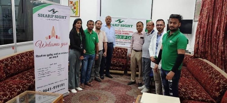 BBIA in collaboration with Sharp Sight Eye Hospital, Jammu organises a free eye check-up camp