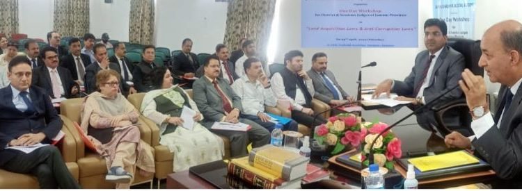 J&K Judicial Academy organises one day workshop for District and Sessions Judges on Land Acquisition Laws, Anti-Corruption Laws