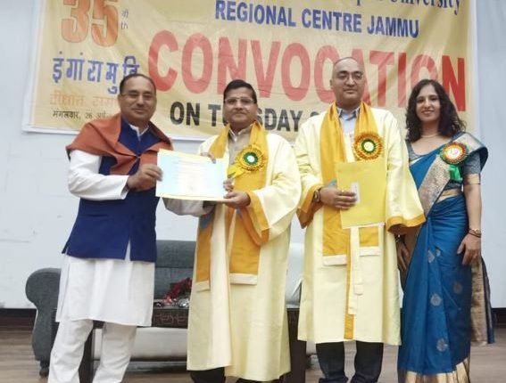 35th Convocation of IGNOU organized at Regional Centre Jammu