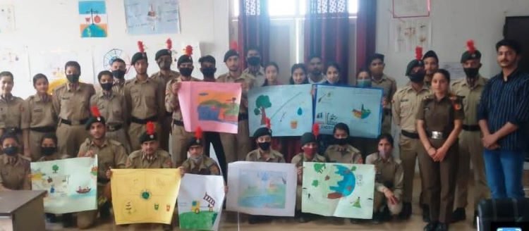 Poster Making Competition under "Puneet Sagar Abhiyan" held at GDC Kishtwar