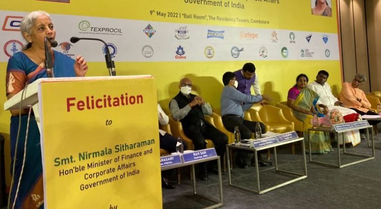 FM Nirmala Sitharaman gives away awards for best performing Start-ups in Coimbatore