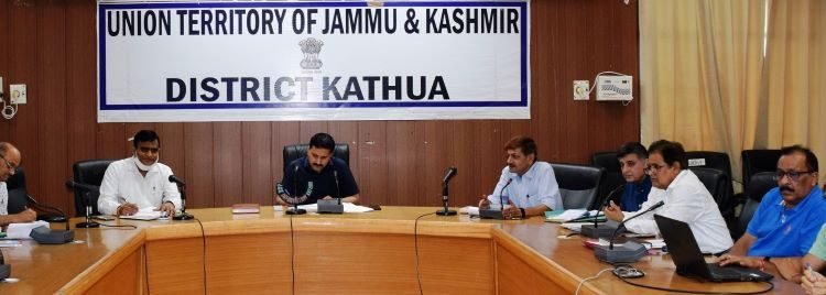 DC Kathua Rahul Pandey reviews status of Jal Shakti, PMGSY projects