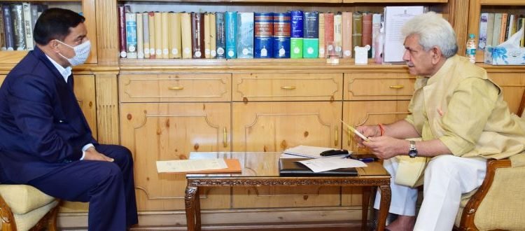 DDC Chairperson Budgam Sh Nazir Ahmad Khan calls on Lt Governor