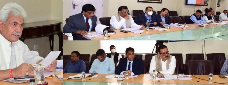Lt Governor chairs meeting of Administrative Secretaries, DCs, SPs
