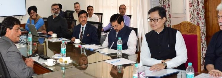 Union Law Minister and Lt Governor review development of Judicial Infrastructure under CSS