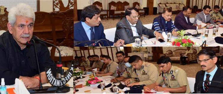 Lt Governor Manoj Sinha reviews preparation for Shri Amarnathji Yatra