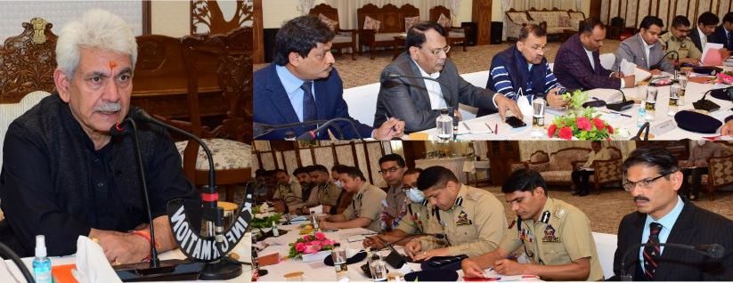 Lt Governor Manoj Sinha reviews preparation for Shri Amarnathji Yatra