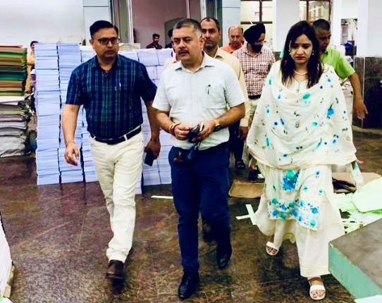 Amit Sharma visits Stationery office, Ranbir Government Press Jammu