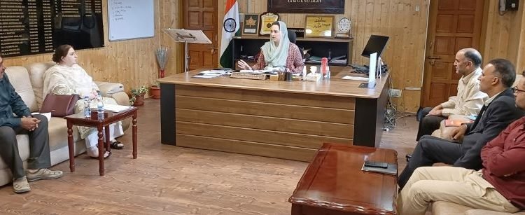 DC Dr. Syed Sehrish Asgar reviews construction works of GMC Baramulla