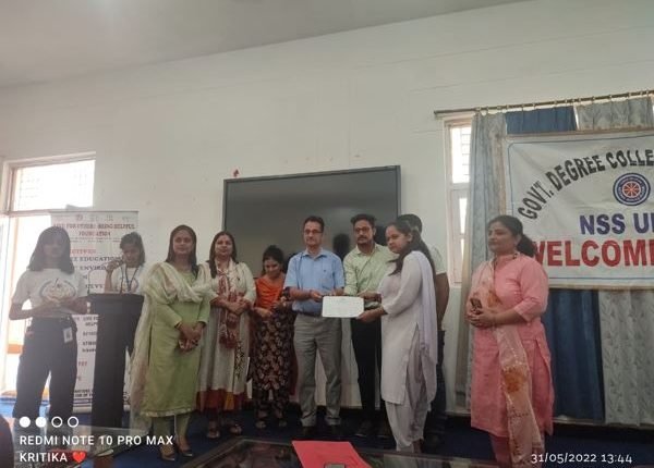 GDC Ramnagar organizes Two Days’ workshop on Mensuration: A Taboo in society
