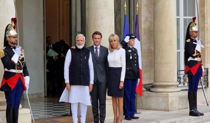 PM Modi holds talks with French President Emmanuel Macron in Paris; two leaders discuss entire range of bilateral issues