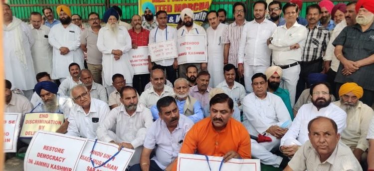 Non BJP Opposition parties protest against delimitation report, seek its rejection.
