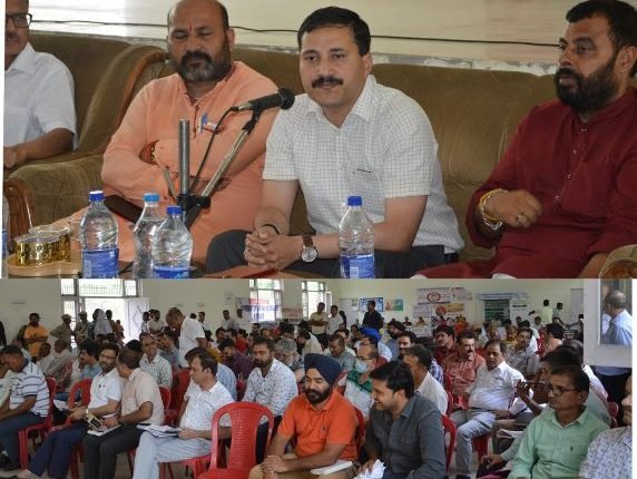 Rahul Pandey DC Kathua presides over Block Diwas proceedings at Hiranagar