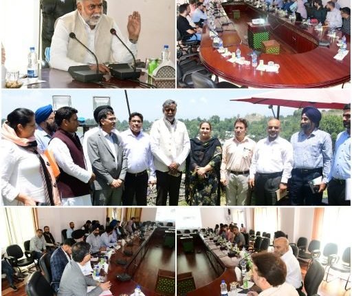 Union MOS Jal Shakti visits Ganderbal;Reviews implementation of JJM in district