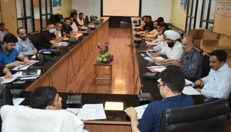 DDC Poonch reviews progress of works under District Capex Budget 2022-23