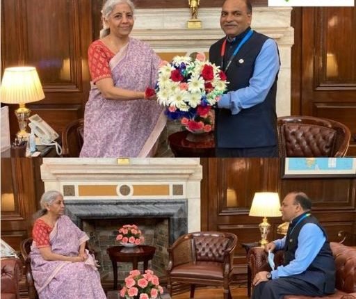 J&K Bank MD Baldev Prakash calls upon Union Finance Minister